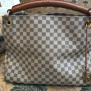LOUIS VUITTON Damier Azur Artsy MM Bag